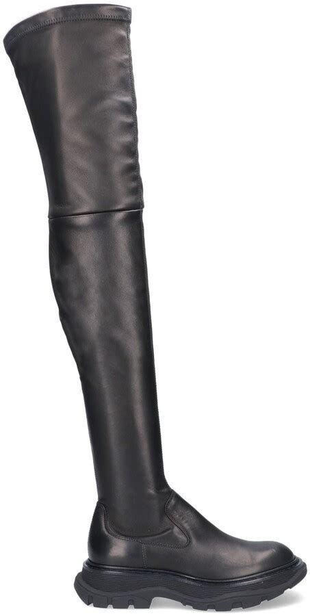 alexander mcqueen thigh high boots.